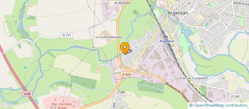 localisation de l'entreprise MONSIEUR CLAUDE GAUTIER à ARGENTAN