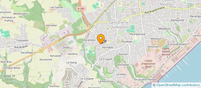 localisation de l'entreprise MONSIEUR CLAUDE GEFFROY à BREST