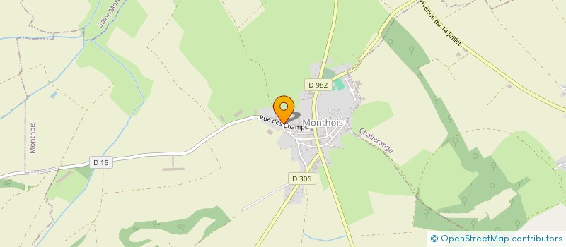 localisation de l'entreprise MONSIEUR CLAUDE GEHENOT  MONTHOIS