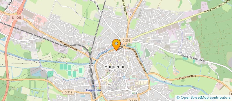 localisation de l'entreprise MONSIEUR CLAUDE GELDREICH  HAGUENAU