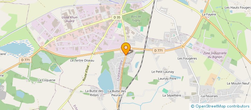 localisation de l'entreprise MONSIEUR CLAUDE GENDROT  CHATEAUBRIANT