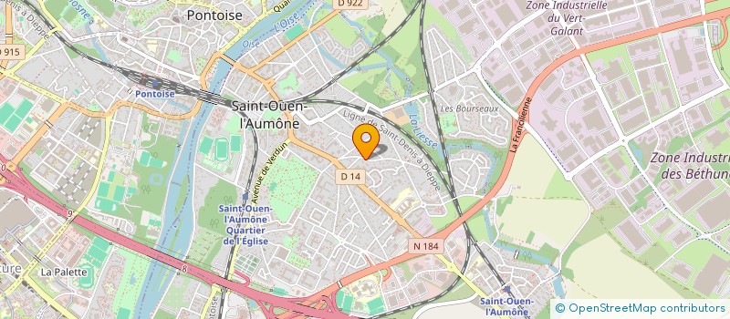 localisation de l'entreprise MONSIEUR CLAUDE GENETIN  SAINT-OUEN-L'AUMONE