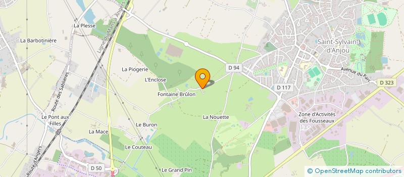 localisation de l'entreprise MONSIEUR CLAUDE GENEVAISE  VERRIERES-EN-ANJOU