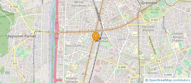 localisation de l'entreprise MONSIEUR CLAUDE GENIN à GRENOBLE