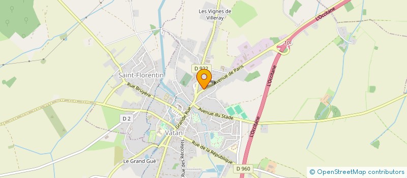 localisation de l'entreprise MONSIEUR CLAUDE GENIN à VATAN