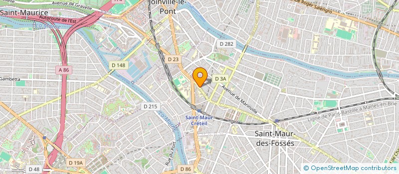 localisation de l'entreprise MONSIEUR CLAUDE GENTIL  SAINT-MAUR-DES-FOSSES