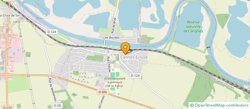 localisation de l'entreprise MONSIEUR CLAUDE GENTILLY  CANNES-ECLUSE