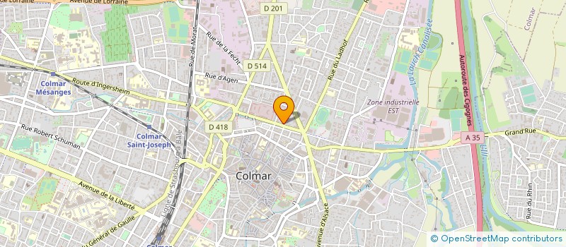 localisation de l'entreprise MONSIEUR CLAUDE GEORGE  COLMAR