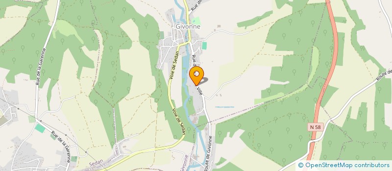 localisation de l'entreprise MONSIEUR CLAUDE GERARD  GIVONNE