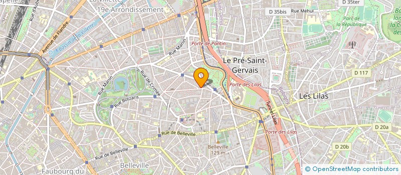 localisation de l'entreprise MONSIEUR CLAUDE GERARDIN à PARIS