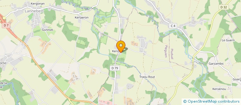 localisation de l'entreprise MONSIEUR CLAUDE GESBERT  PLEGUIEN