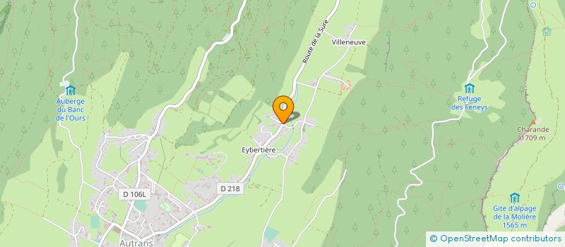localisation de l'entreprise MONSIEUR CLAUDE GIANNASI à AUTRANS-MEAUDRE EN VERCORS