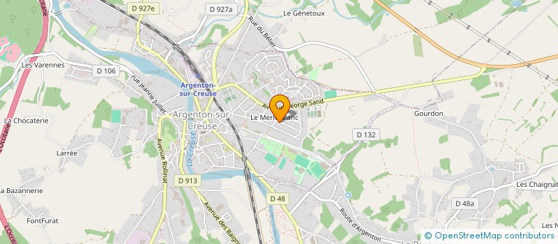 localisation de l'entreprise MONSIEUR CLAUDE GIBARD à ARGENTON-SUR-CREUSE