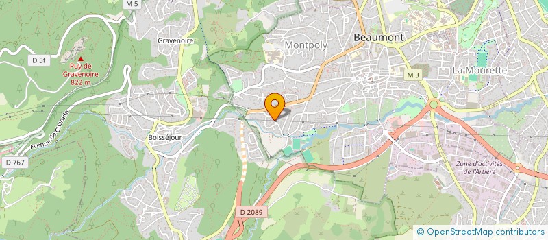 localisation de l'entreprise MONSIEUR CLAUDE GILLES  BEAUMONT