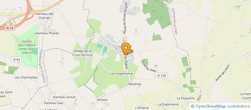 localisation de l'entreprise MONSIEUR CLAUDE GINFRAY  DIGOSVILLE