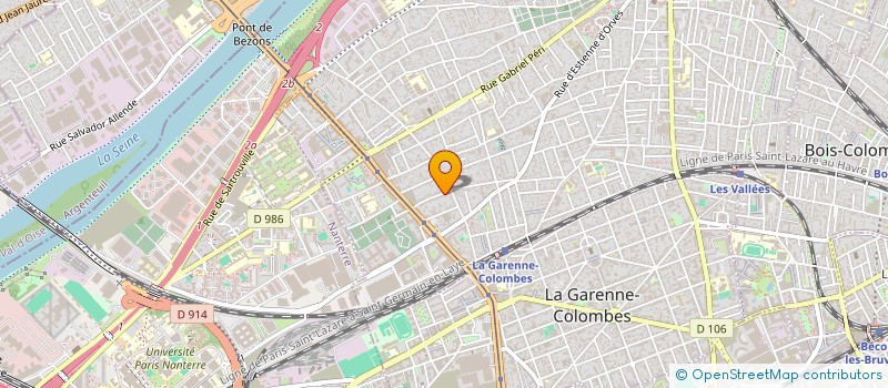 localisation de l'entreprise MONSIEUR CLAUDE GINSBURGER à COLOMBES