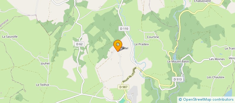 localisation de l'entreprise MONSIEUR CLAUDE GIRAUD  SAINT-PRIEST-DES-CHAMPS