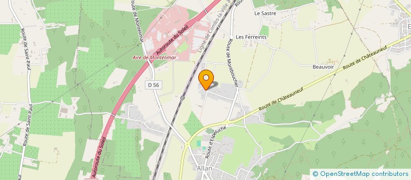 localisation de l'entreprise MONSIEUR CLAUDE GIRY à ALLAN