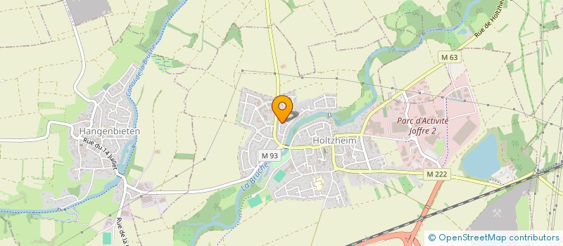 localisation de l'entreprise MONSIEUR CLAUDE GLASSNER  HOLTZHEIM