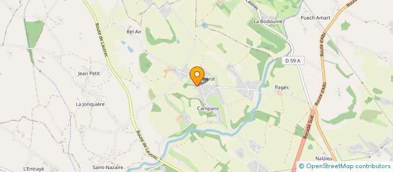 localisation de l'entreprise MONSIEUR CLAUDE GLEIZES  CASTRES