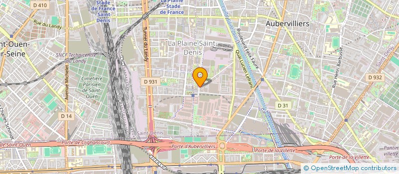 localisation de l'entreprise MONSIEUR CLAUDE GODLEWSKI  AUBERVILLIERS