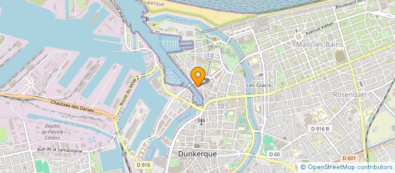 localisation de l'entreprise MONSIEUR CLAUDE GOSSELIN à DUNKERQUE