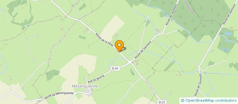 localisation de l'entreprise MONSIEUR CLAUDE GOSSELIN  MESANGUEVILLE