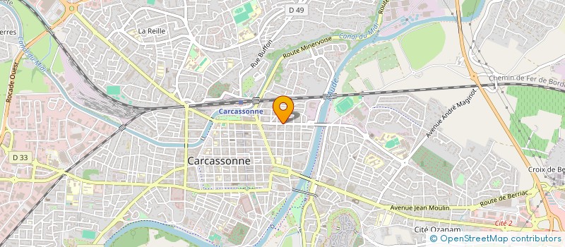 localisation de l'entreprise MONSIEUR CLAUDE GOUIN à CARCASSONNE