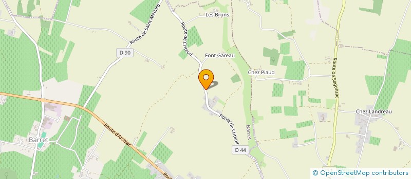 localisation de l'entreprise MONSIEUR CLAUDE GOURAUD  BARRET