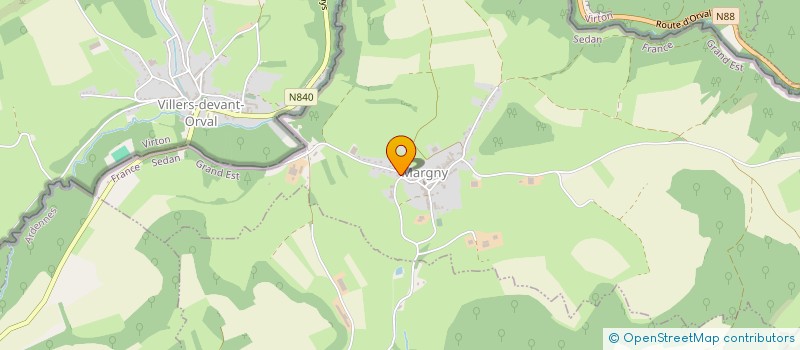 localisation de l'entreprise MONSIEUR CLAUDE GRAFTIAUX  MARGNY