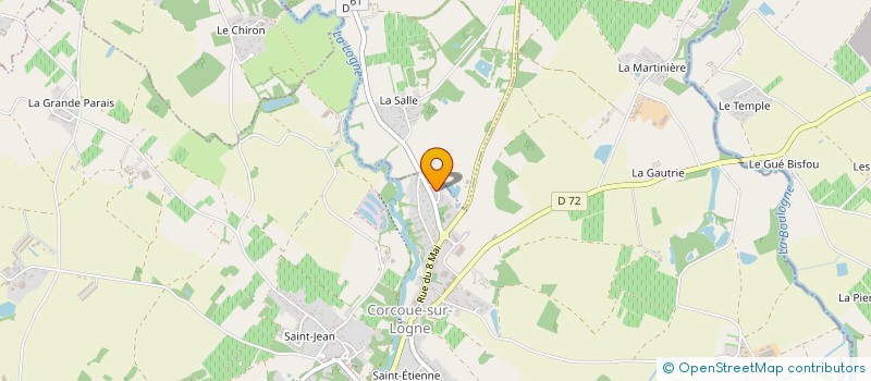localisation de l'entreprise MONSIEUR CLAUDE GRAND à CORCOUE-SUR-LOGNE