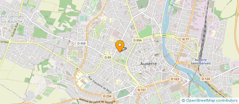 localisation de l'entreprise MONSIEUR CLAUDE GRANGER à AUXERRE