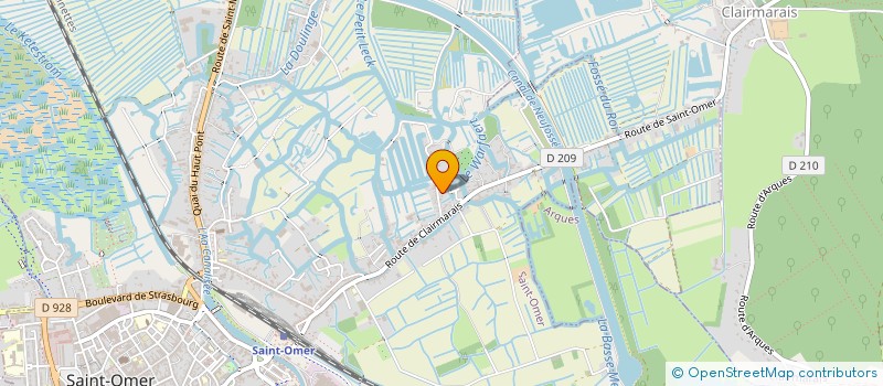 localisation de l'entreprise MONSIEUR CLAUDE GRAVE  SAINT-OMER