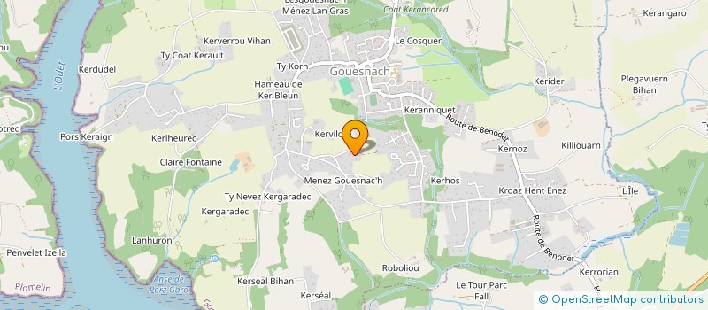 localisation de l'entreprise MONSIEUR CLAUDE GRAVIE à GOUESNACH