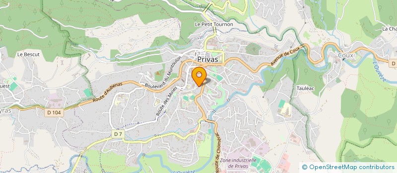 localisation de l'entreprise MONSIEUR CLAUDE GRAVIER  PRIVAS