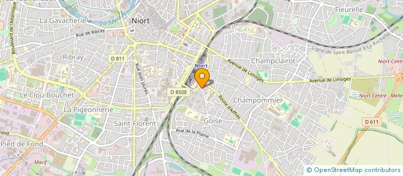 localisation de l'entreprise MONSIEUR CLAUDE GRELIER à NIORT