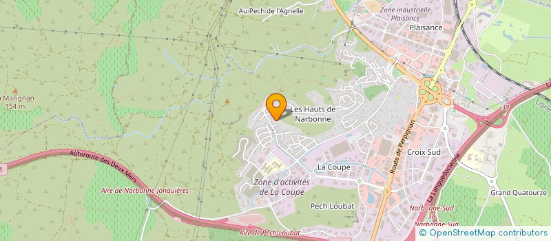 localisation de l'entreprise MONSIEUR CLAUDE GRIFFOUL  NARBONNE