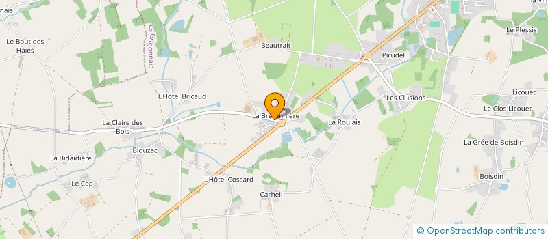 localisation de l'entreprise MONSIEUR CLAUDE GRIMOUX  LA GRIGONNAIS