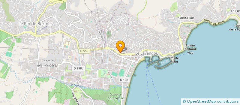 localisation de l'entreprise MONSIEUR CLAUDE GRITTI à LE LAVANDOU