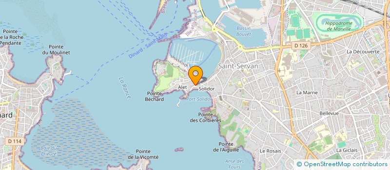 localisation de l'entreprise MONSIEUR CLAUDE GRIVEAU à SAINT-MALO