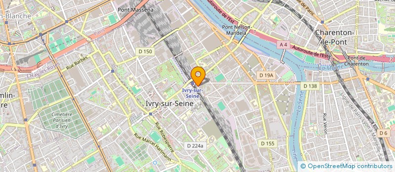 localisation de l'entreprise MONSIEUR CLAUDE GRIVET  IVRY-SUR-SEINE