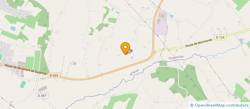 localisation de l'entreprise MONSIEUR CLAUDE GROSJEAN  VIRAZEIL