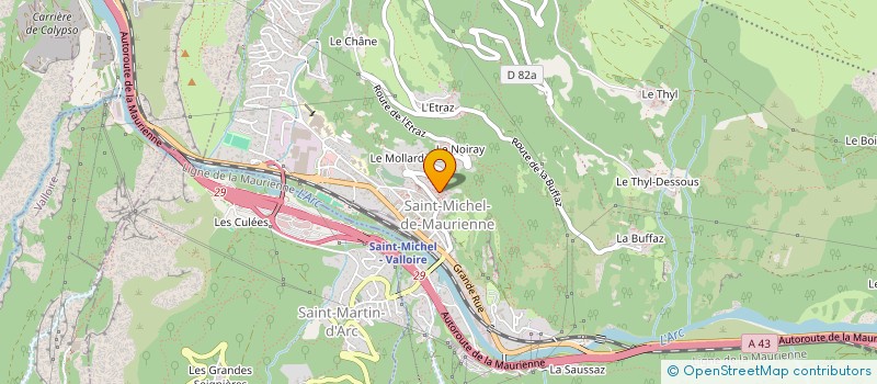 localisation de l'entreprise MONSIEUR CLAUDE GRUART  SAINT-MICHEL-DE-MAURIENNE