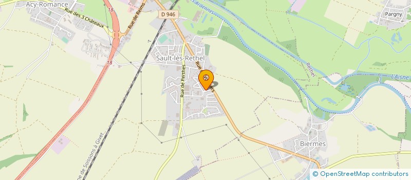 localisation de l'entreprise MONSIEUR CLAUDE GRULET  SAULT-LES-RETHEL