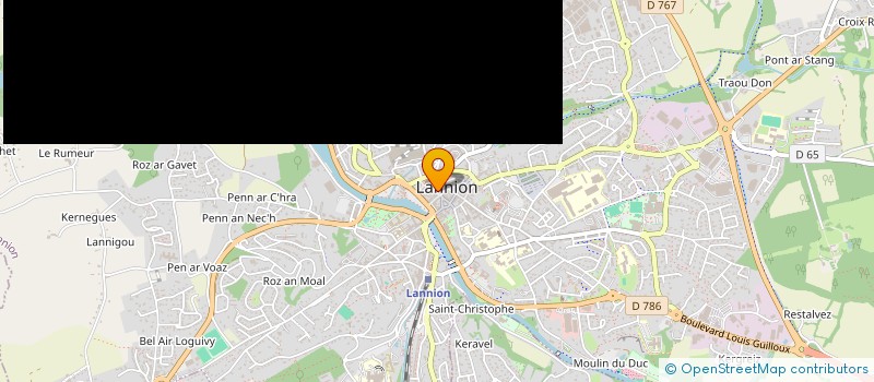 localisation de l'entreprise MONSIEUR CLAUDE GUEGAN  LANNION