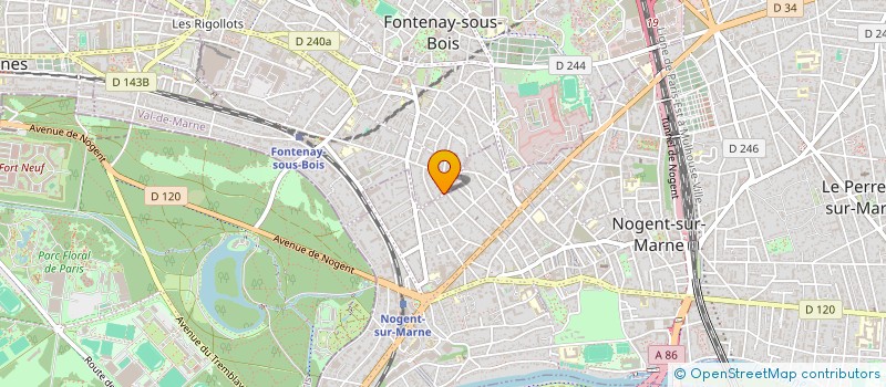 localisation de l'entreprise MONSIEUR CLAUDE GUENEAU à FONTENAY SOUS BOIS
