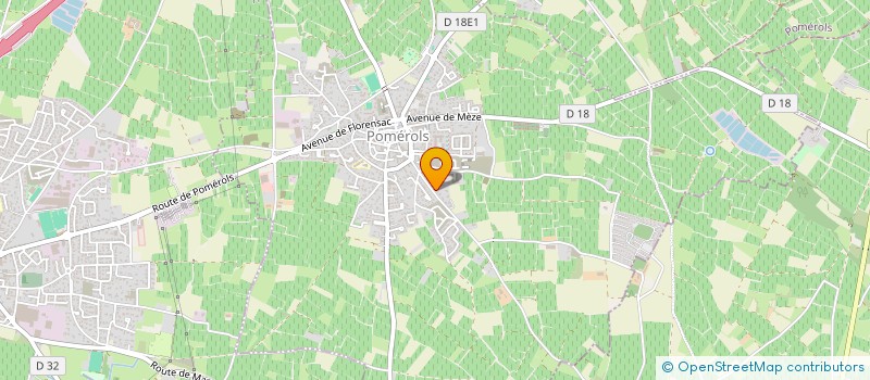 localisation de l'entreprise MONSIEUR CLAUDE GUERRE  POMEROLS