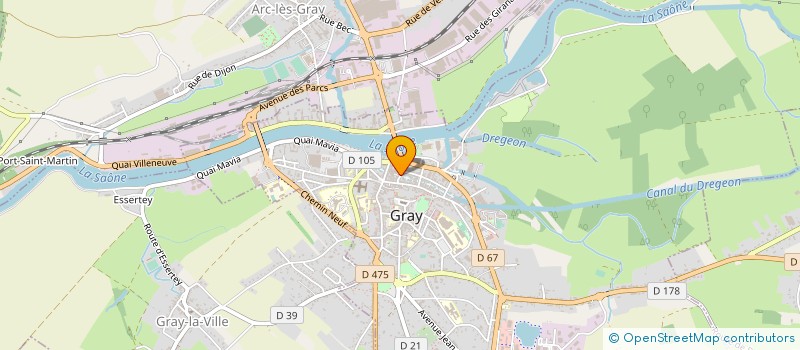 localisation de l'entreprise MONSIEUR CLAUDE GUERRET à GRAY