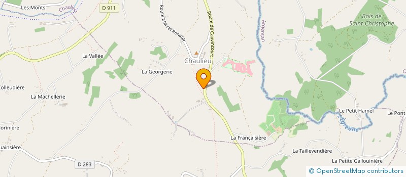 localisation de l'entreprise MONSIEUR CLAUDE GUESDON à CHAULIEU