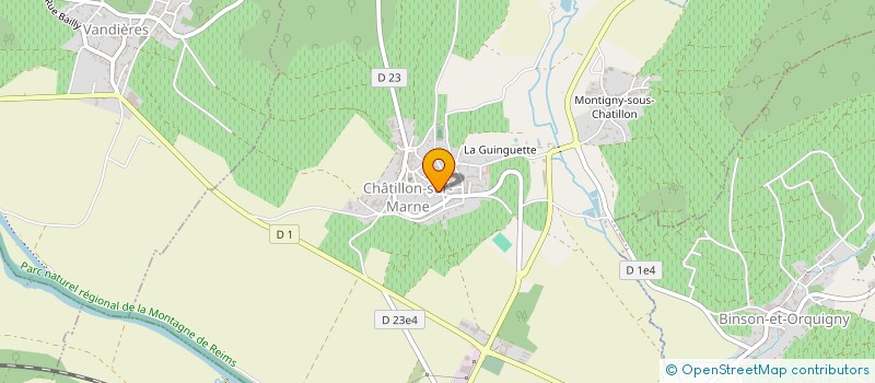 localisation de l'entreprise MONSIEUR CLAUDE GUIBORAT  CHATILLON-SUR-MARNE